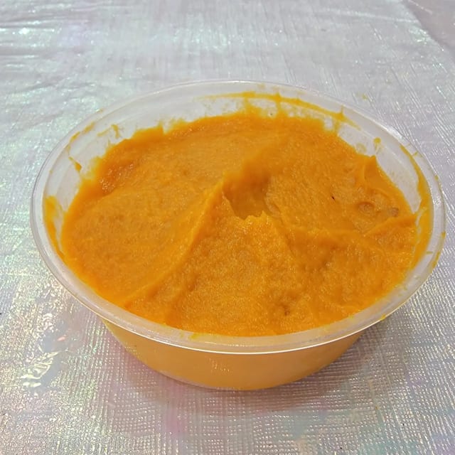 Mashed Sweet Potato.