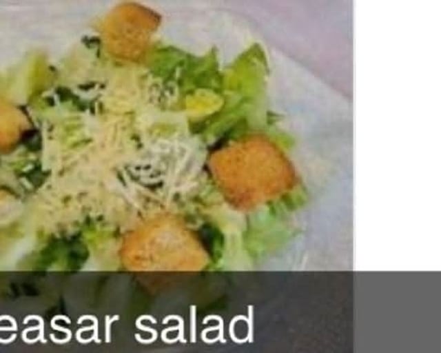 Large Caesar Salad with Steak.